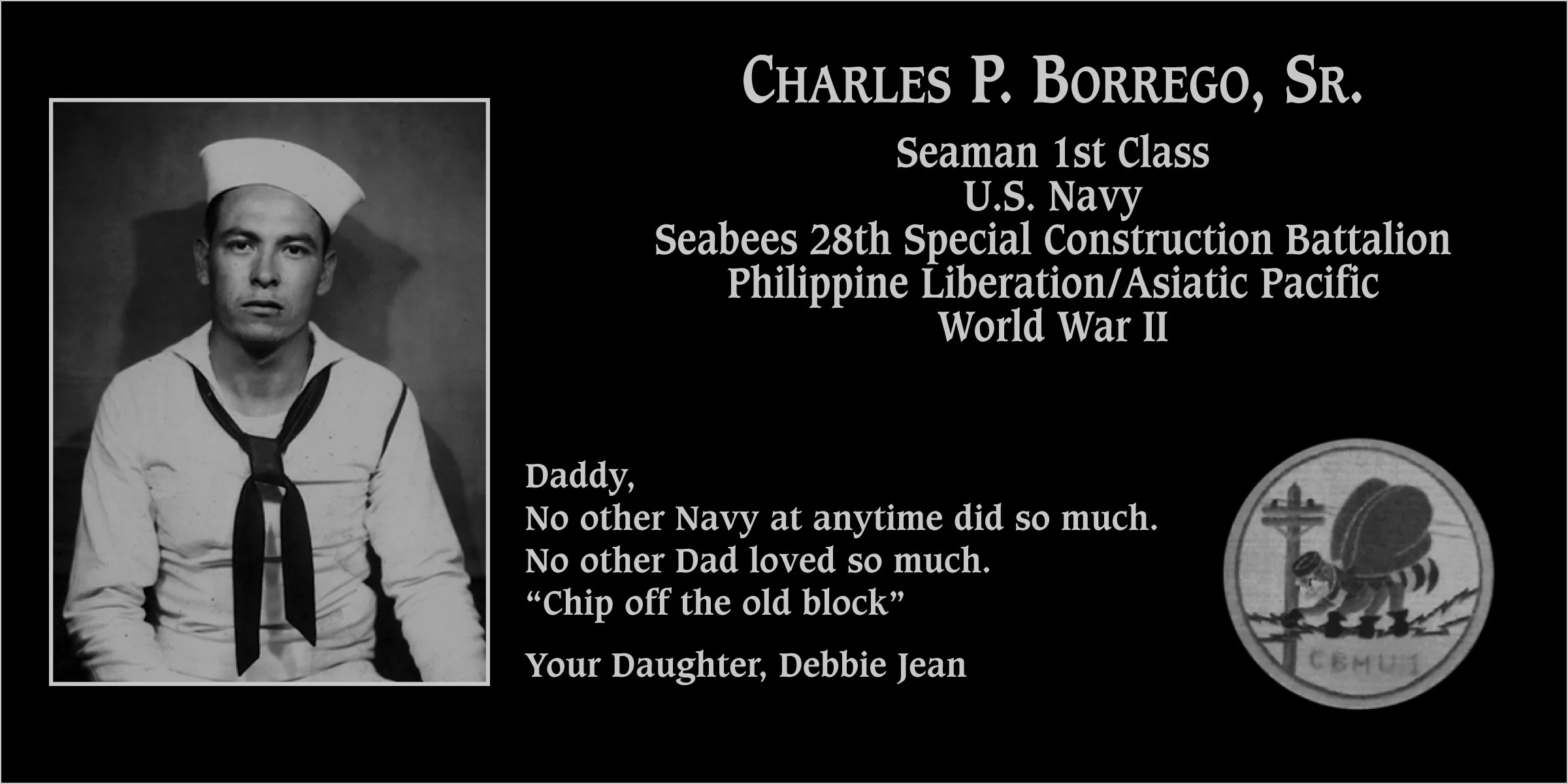 Charles P Borrego sr